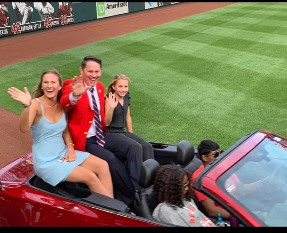 Izzy and daughters – home opener 1